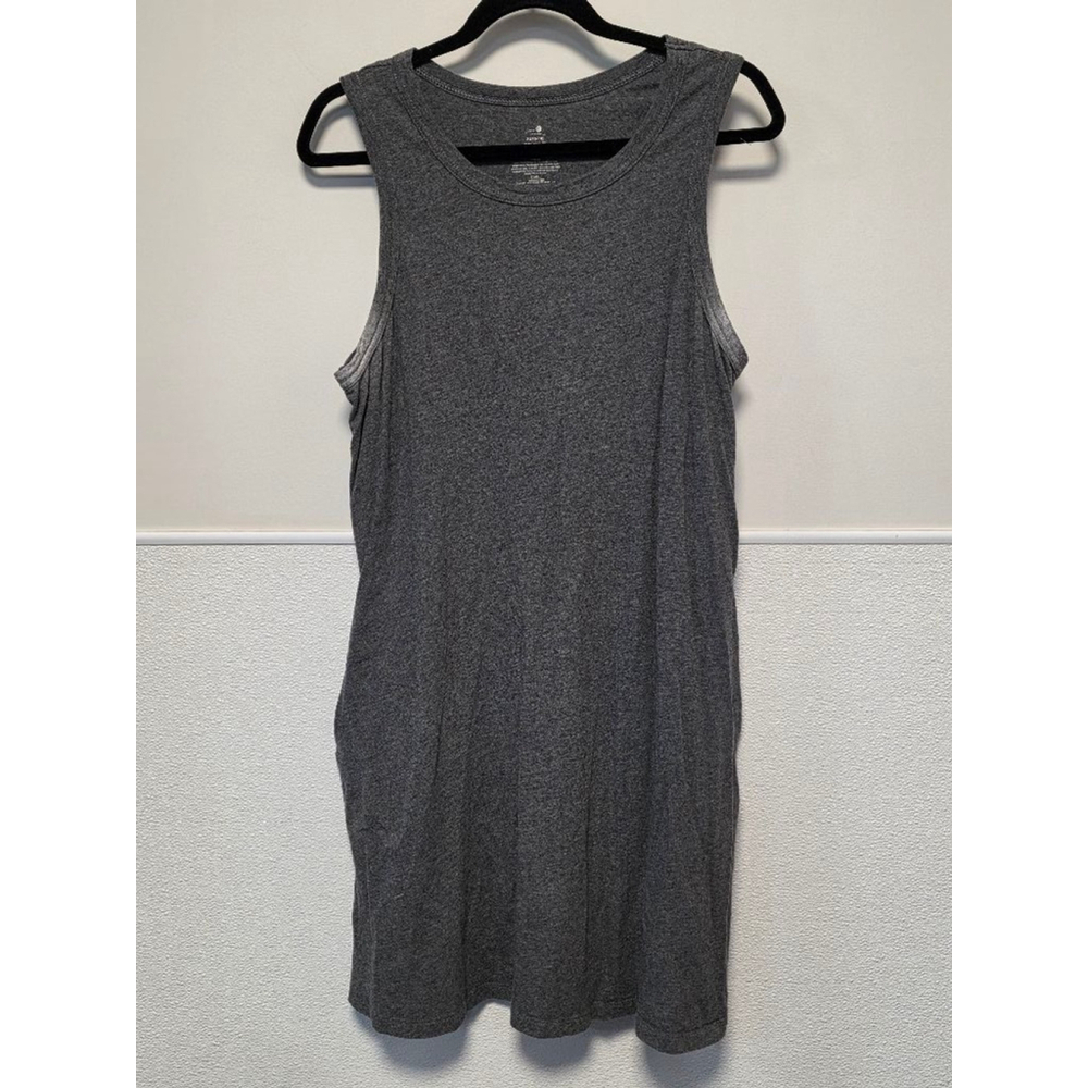 Secret Treasures Women's Tank Top TShirt‎ Dress XL Gray with Pockets